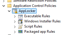 Taking a look at the Applocker policies