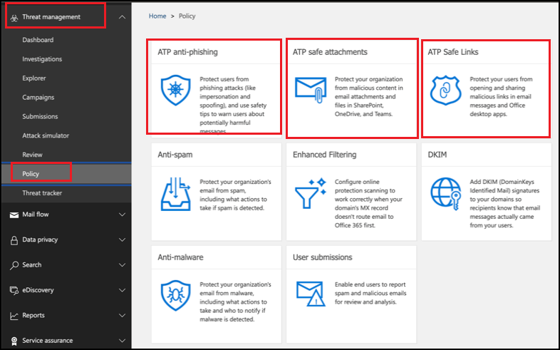 Deploy ATP Microsoft Defender for Office 365 with PowerShell