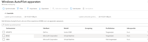 waiting untill the device has gotten the autopilot profile assigned but it takes way to long because its a dynamic group