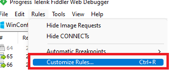 we could also customize the rules and define each URL and redirect it to its own certificate. This way we can capture intune, entra and mmp-c traffic