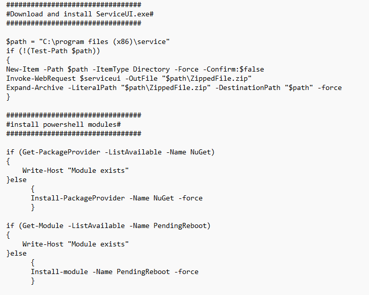 part 4 of the update tool that is written in powershell to give the end users the option to update the apps on their own without being a local admin (non-admin)