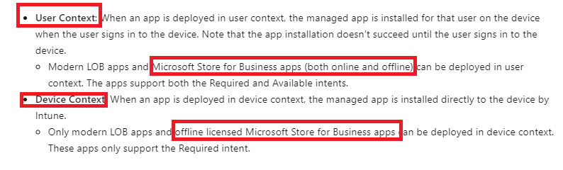 Difference between the offline and online store apps