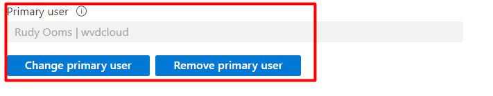 changing the primary user to fix the issue with the compliance policy : enrolled user exists