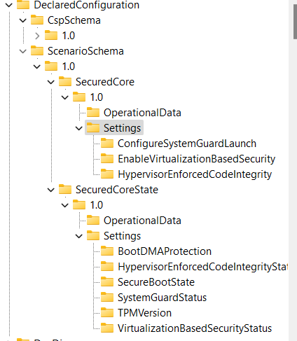 Declared Configuration Registry Overview (declaredConfiguration)