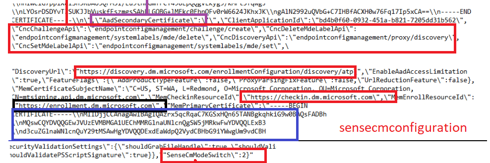 the sense cm mde attach payload and the sensecmmodeswitch