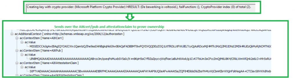 creating key with crypto provider microsoft platform crypto provider