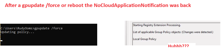 running gpupdate got me a gpo? on a cloud pc?