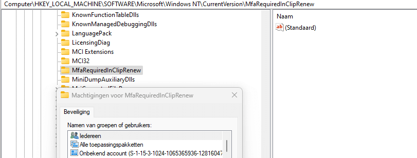 mfarequiredincliprenew registry key