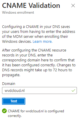 checking the cname dns records to make sure the device can enroll