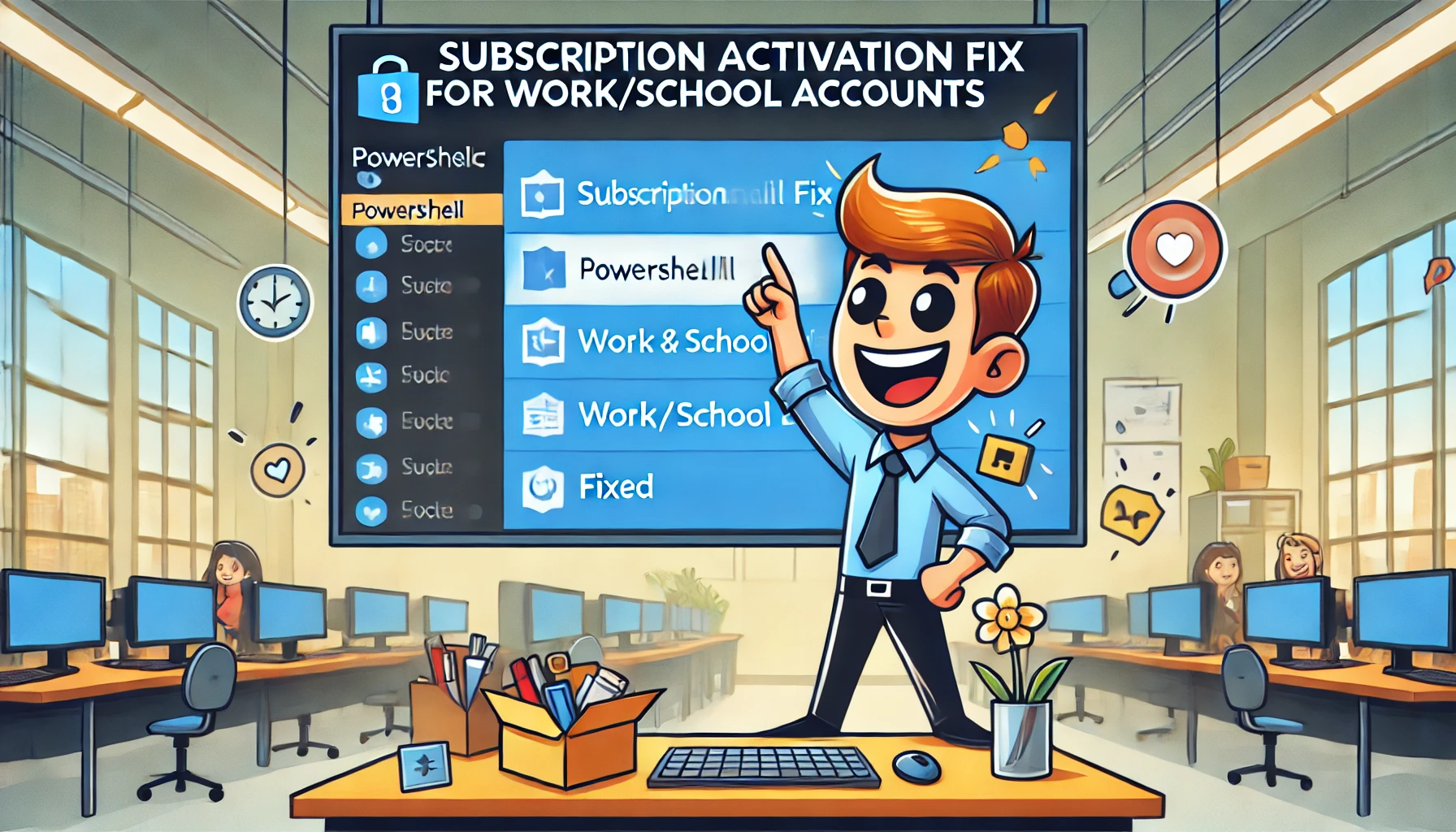 Fix Subscription Activation by automatically Removing Secondary Work or School Accounts.